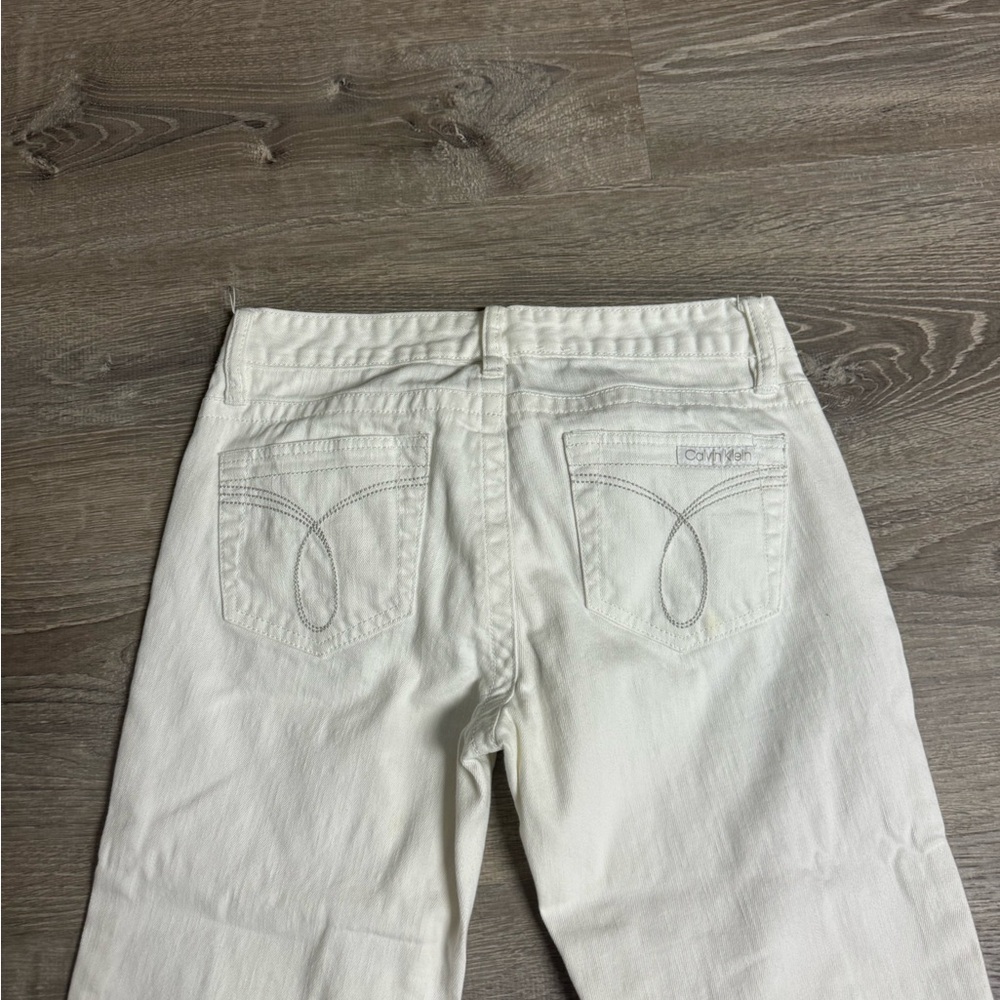 Calvin Klein white Jeans womens - Picture 3 of 5